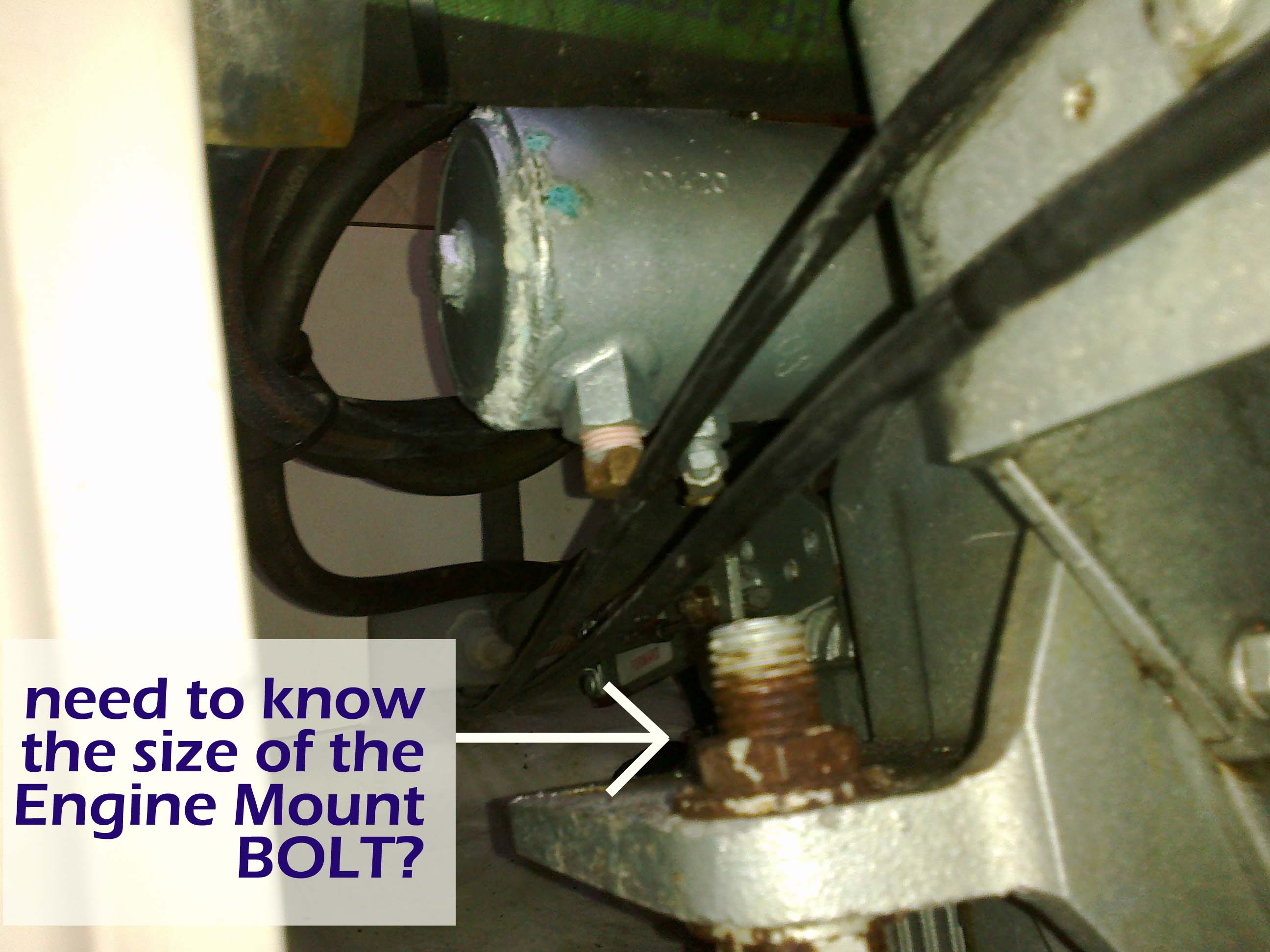 Size of Engine Mount Bolt ? Catalina 36/375 International Association